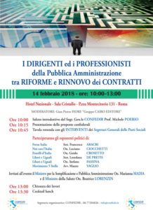 Live stream di Confedir "I dirigenti e i Professionisti della P.A. tra riforme e rinnovo contratti"